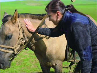モンゴル人は馬と馴染みが深い
